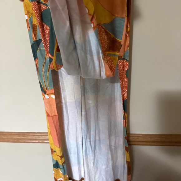 Zara Colorful Retro Style Floral Cutout Maxi Dress - Picture 9 of 12